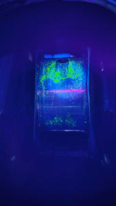 Crankpin During Onsite Magnetic Particle Inspection Test